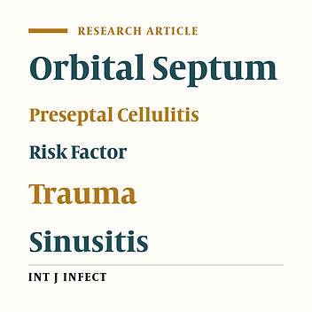 Frequency of Preseptal Cellulitis and Its Risk Factors in Patients Admitted to Two Educational Hospitals in Tehran, Iran, During 2014 - 2015