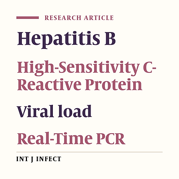 Diagnostic Value of the Quantitative Titer of High-Sensitivity C-Reactive Protein in the Detection of Clinical Stages of Chronic Hepatitis B Infection