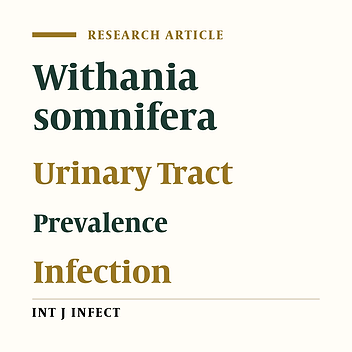 Prevalence of Extended-Spectrum Beta-Lactamase-Producing Pathogens From Urinary Tract Infected Samples and Their Sensitivity Pattern Against Withania somnifera L