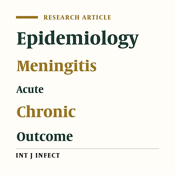 Epidemiology of Meningitis Studied at a University Hospital in Zahedan, South-Eastern Iran