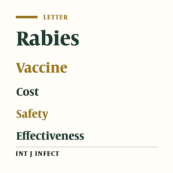 Cost-Safety-Effectiveness Analysis of Different Methods of Rabies Vaccination