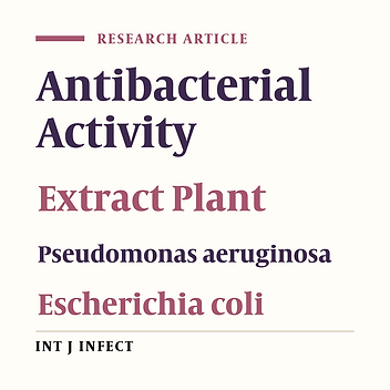 Investigating the Antibacterial Effects of Plant Extracts on Pseudomonas aeruginosa and Escherichia coli