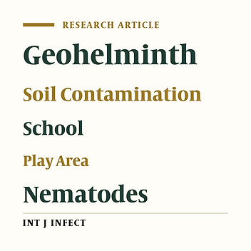 Soil Contamination with Soil Transmitted Helminthes in Schools and Play Areas of Kermanshah City, West of Iran