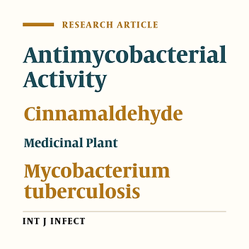 Cover image of the article: Transcriptional Responses to Cinnamaldehyde in Mycobacterium tuberculosis