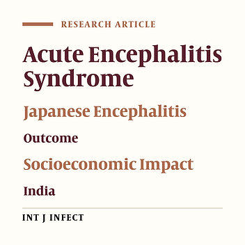 Long-Term Outcomes and Socioeconomic Impact of Japanese Encephalitis and Acute Encephalitis Syndrome in Uttar Pradesh, India