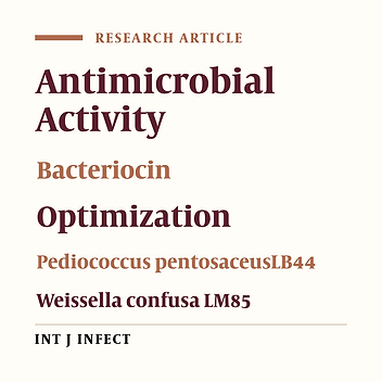 Optimization of Culture Conditions for Bacteriocin Production by Soil Isolates Pediococcus pentosaceus LB44 and Weissella confusa LM85