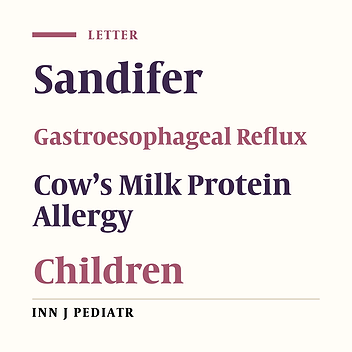 Sandifer’s Syndrome: a Misdiagnosed and Mysterious Disorder