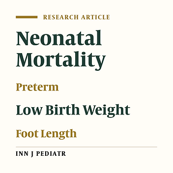 Measuring New Born Foot Length to Identify Small Babies in Need of Extra Care:   a Cross-Sectional Hospital Based Study
