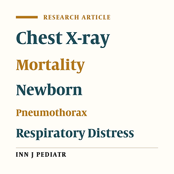 Is Pneumothorax Size on Chest X-Ray a Predictor of Neonatal Mortality?