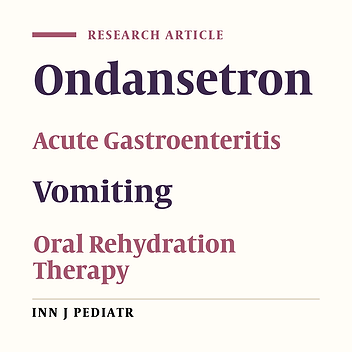 Effect of Oral Ondansetron on Decreasing the Vomiting Associated with Acute Gastroenteritis in Iranian Children