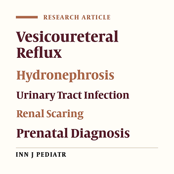 Outcome of Vesicoureteral Reflux in Infants: Impact of Prenatal Diagnosis