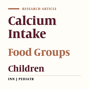 Calcium Intake, Major Dietary Sources and Bone Health Indicators in Iranian Primary School Children