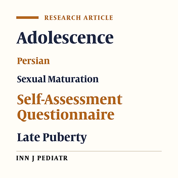 Reliability of Pubertal Self Assessment Method: An Iranian Study