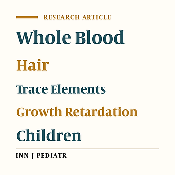 The Levels of Calcium and Magnesium, and of Selected Trace Elements, in Whole Blood and Scalp Hair of Children with Growth Retardation