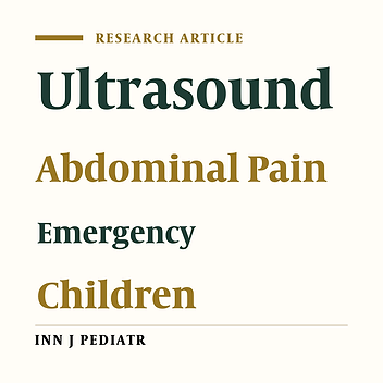 Re-Appraising the Role of Sonography in Pediatric Acute Abdominal Pain