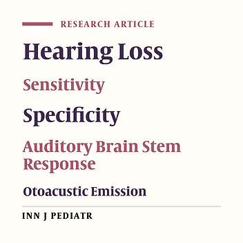 The Specificity and Sensitivity of Transient Otoacustic Emission in Neonatal Hearing Screening  Compared with Diagnostic Test of Auditory Brain Stem Response in Tehran Hospitals