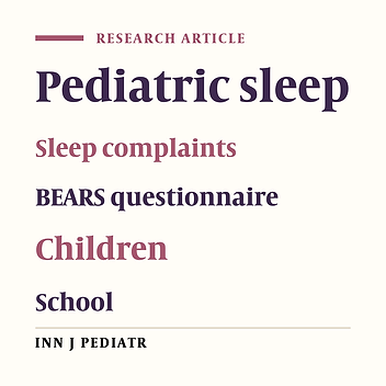 High Prevalence of Sleep Problems in School- and Preschool-aged Children in Tehran: a Population Based Study