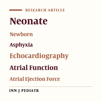 Assessment of Left Atrial Ejection Force in Mildly Asphyxiated Newborns