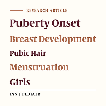 Pubertal Characteristics in Girls of Qazvin Province, Iran