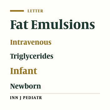 Changes of Total Plasma Triglycerides in Neonates Treated With Intralipid: A Pilot Study