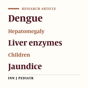 Hepatic Involvement in Dengue Fever in Children