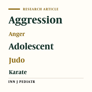Anger in Adolescent Boy Athletes: a Comparison among Judo, Karate, Swimming and Non Athletes