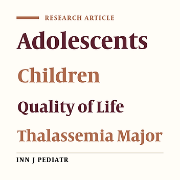 Psychological Aspects in Children and Adolescents With Major Thalassemia: A Case-Control Study