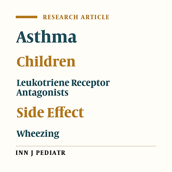 Side Effects of Leukotriene Receptor Antagonists in Asthmatic Children