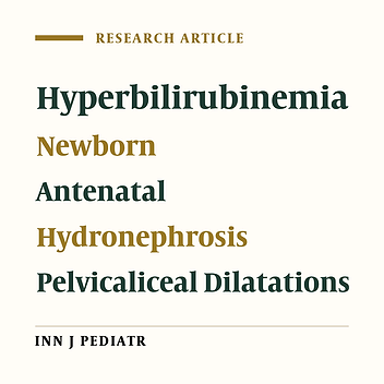 Is There Any Relationship between Hyperbilirubinemia and Pelvicaliceal Dilatation in Newborn Babies?