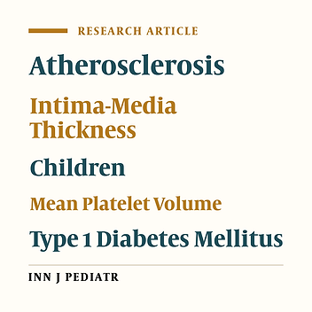 Aortic Intima-Media Thickness and Mean Platelet Volume in Children With Type 1 Diabetes Mellitus