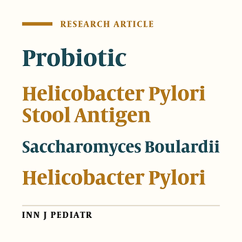 Saccharomyces Boulardii in Helicobacter Pylori Eradication in Children: A Randomized Trial From Iran