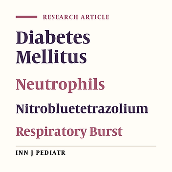 Respiratory Burst Process in Diabetic Children