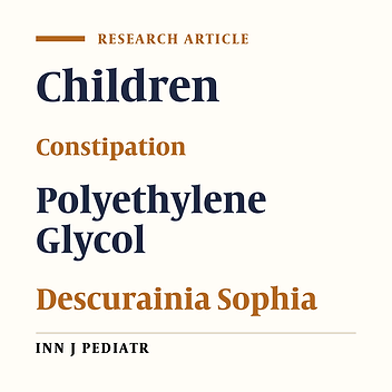 Flixweed vs. Polyethylene Glycol in the Treatment of Childhood Functional Constipation: A Randomized Clinical Trial