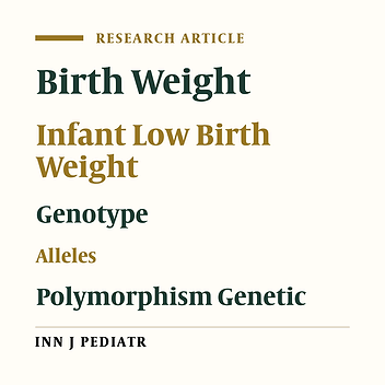Investigation of H19/RsaI Polymorphism in Children With Low Birth Weight in Pernambuco, Brazil
