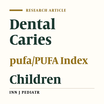 Evaluation of the Prevalence of Clinical Consequences of Untreated Dental Caries Using PUFA/pufa Index in a Group of Iranian Children