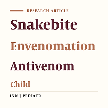 Evaluation of Risk Factors and Follow-Up Criteria for Severity of Snakebite in Children