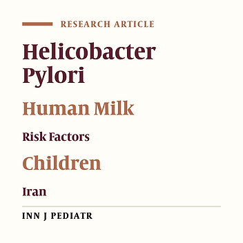 Breastfeeding and Helicobacter pylori Infection in Early Childhood: a Continuing Dilemma