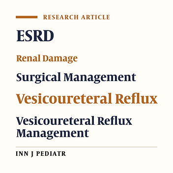 Management and Outcome of Vesicoureteral Reflux: A 14-Year Experience