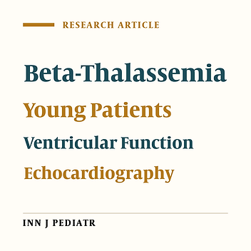 Detection of Early Right Ventricular Dysfunction in Young Patients With Thalassemia Major Using Tissue Doppler Imaging