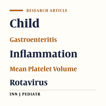 Mean Platelet Volume as a Negative Marker of Inflammation in Children with Rotavirus Gastroenteritis