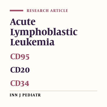 The Expression and Prognostic Impact of CD95 Death Receptor and CD20, CD34 and CD44 Differentiation Markers in Pediatric Acute Lymphoblastic Leukemia