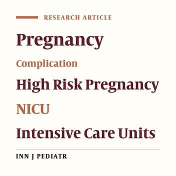 The Effect of High Risk Pregnancy on Duration of Neonatal Stay in Neonatal Intensive Care Unit