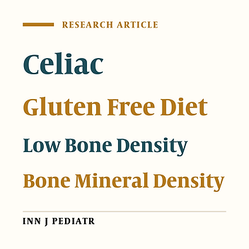 Does Gluten-Free Diet Protect Children with Celiac Disease from Low Bone Density?