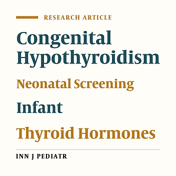 What Has National Screening Program Changed in Cases with Congenital Hypothyroidism?