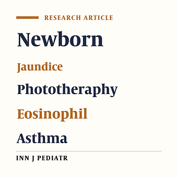 Blood Eosinophil Levels in Newborns with Severe Indirect Hyperbilirubinemia Treated with Phototherapy