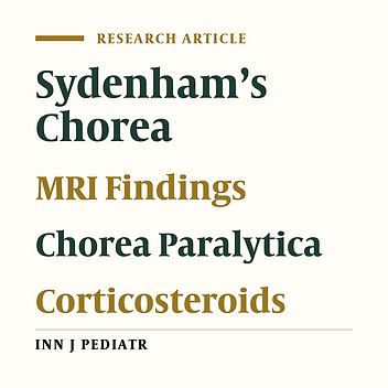 Clinical and Neuroimaging Findings of Sydenham’s Chorea