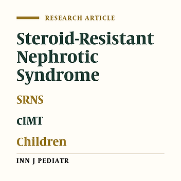 Endothelial Dysfunction in Children with Steroid-Resistant Nephrotic Syndrome