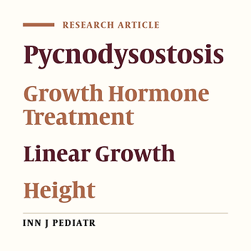 Effect of Growth Hormone treatment on Height Velocity of Children with Pycnodysotosis