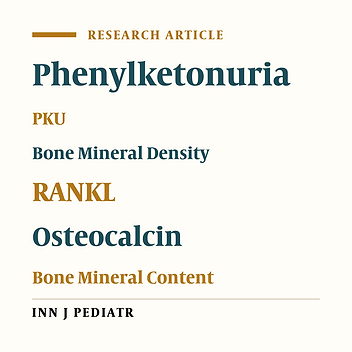 Relationship between Biochemical Bone Markers and Bone Mineral Density in Patients with Phenylketonuria under Restricted Diet