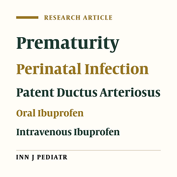 The Association between Patent Ductus Arteriosus and Perinatal Infection in A Group of Low Birth Weight Preterm Infants